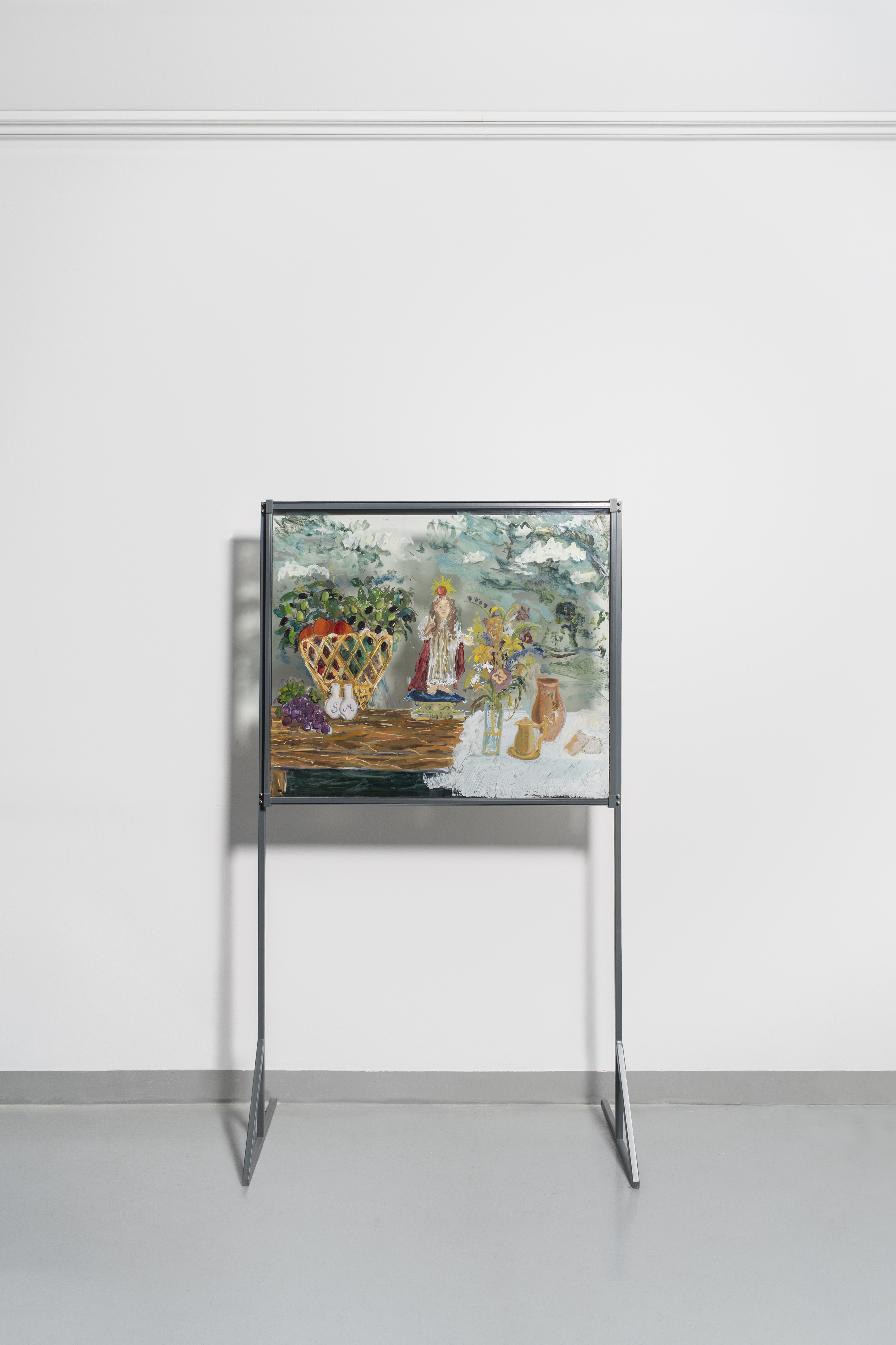 Autumn, 2025, oil on glass, steel structure, 197x111x51cm 📸 ©ArtWorks