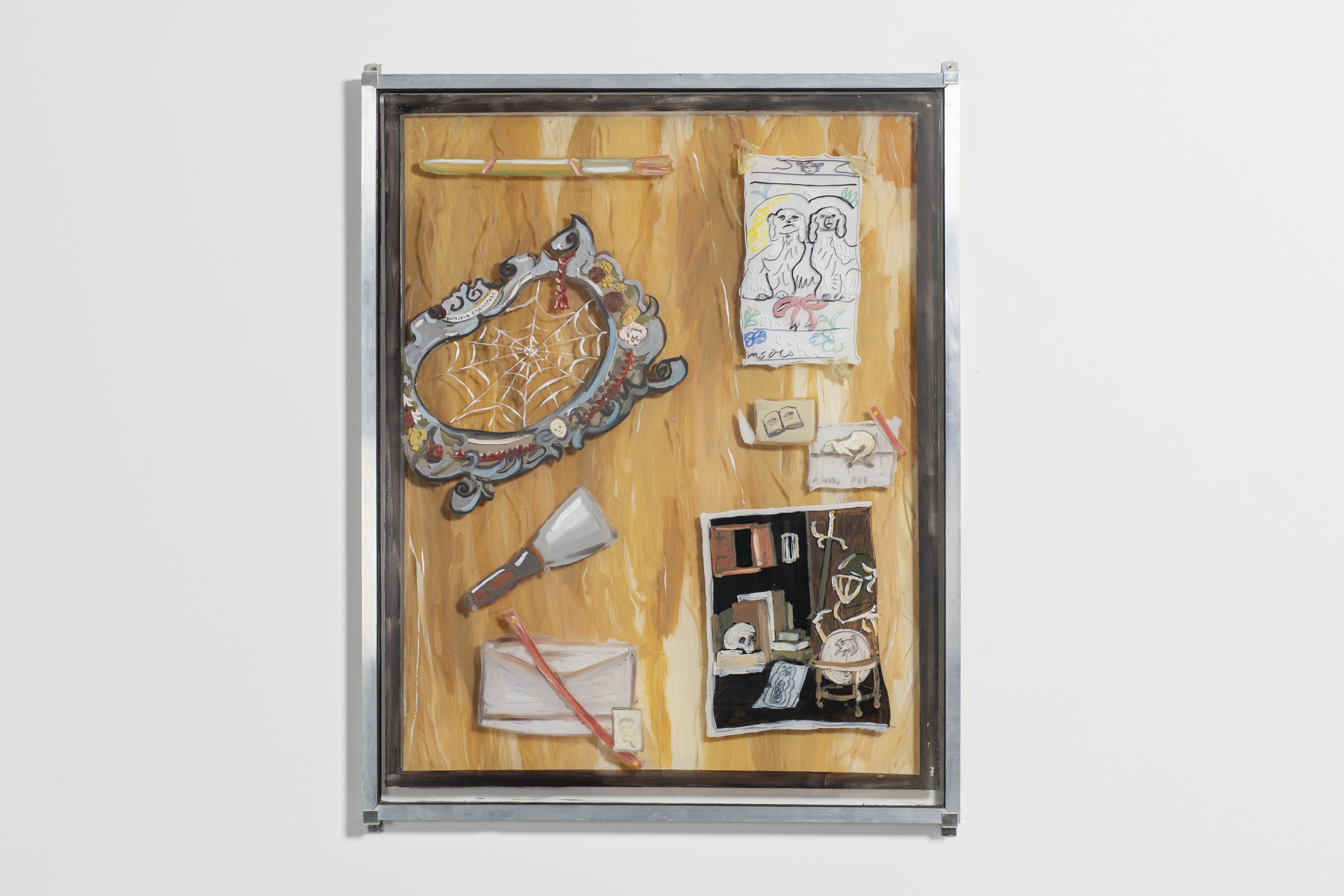 Quod Libet, 2025, oil on glass, aluminum frame, 90x110cm 📸 ©ArtWorks