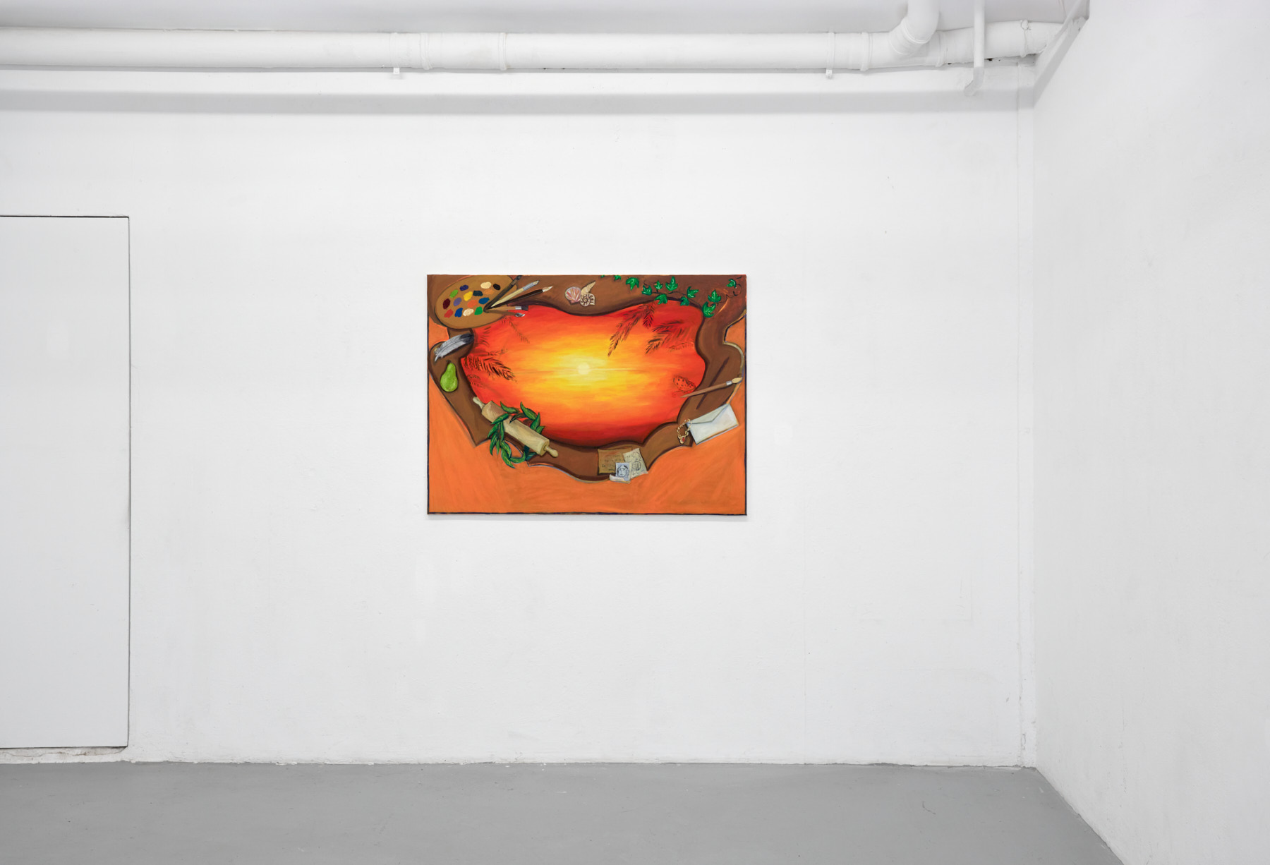 Frame Job (Sunset), 2025, oil on canvas, 90x125cm 📸 Jens Gerber