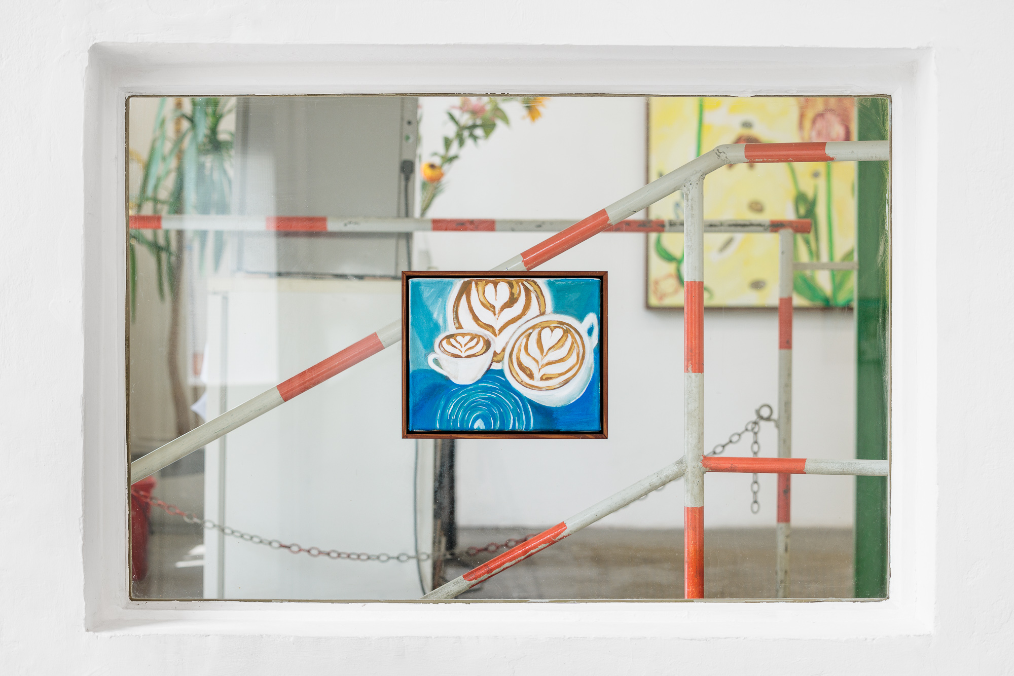 Tulipmania (from the Dutch fields to the coffee cup), oil on canvas, artist’s frame, 24x30cm, 2024 📸 Manuel Carreon Lopez